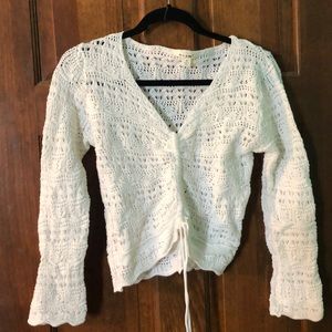 Long sleeve crochet top